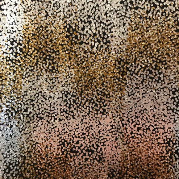 LULAROE Carly Elegant Gold Shiny Dress Medium - Picture 4 of 6